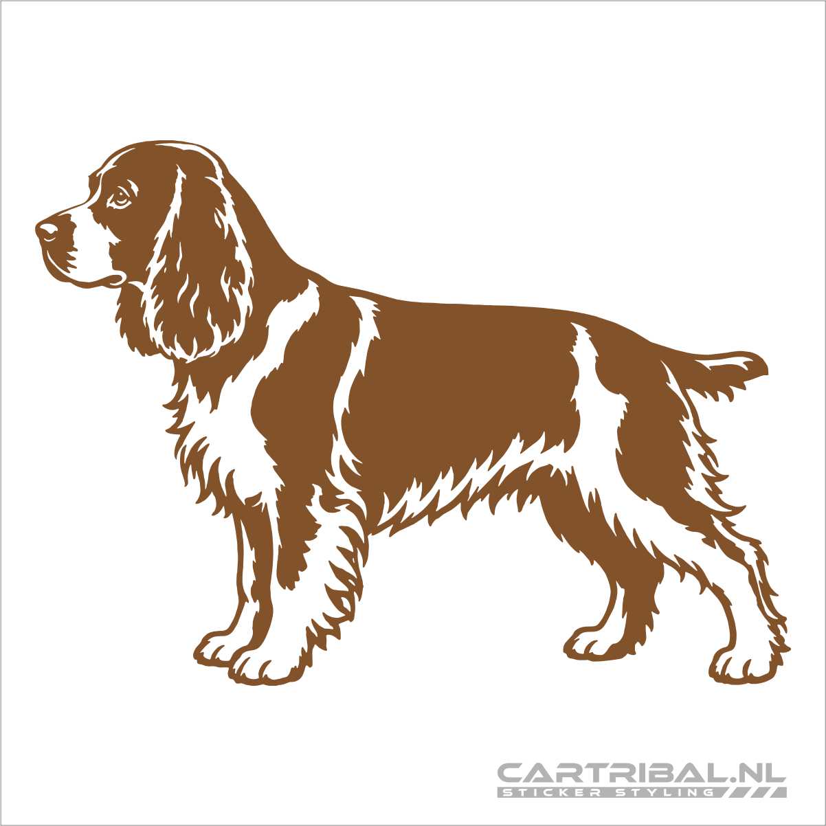 engelse cocker spaniel hond sticker model 2-2