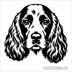 engelse cocker spaniel kop sticker model 1-1