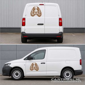 engelse cocker spaniel kop sticker model 1-1