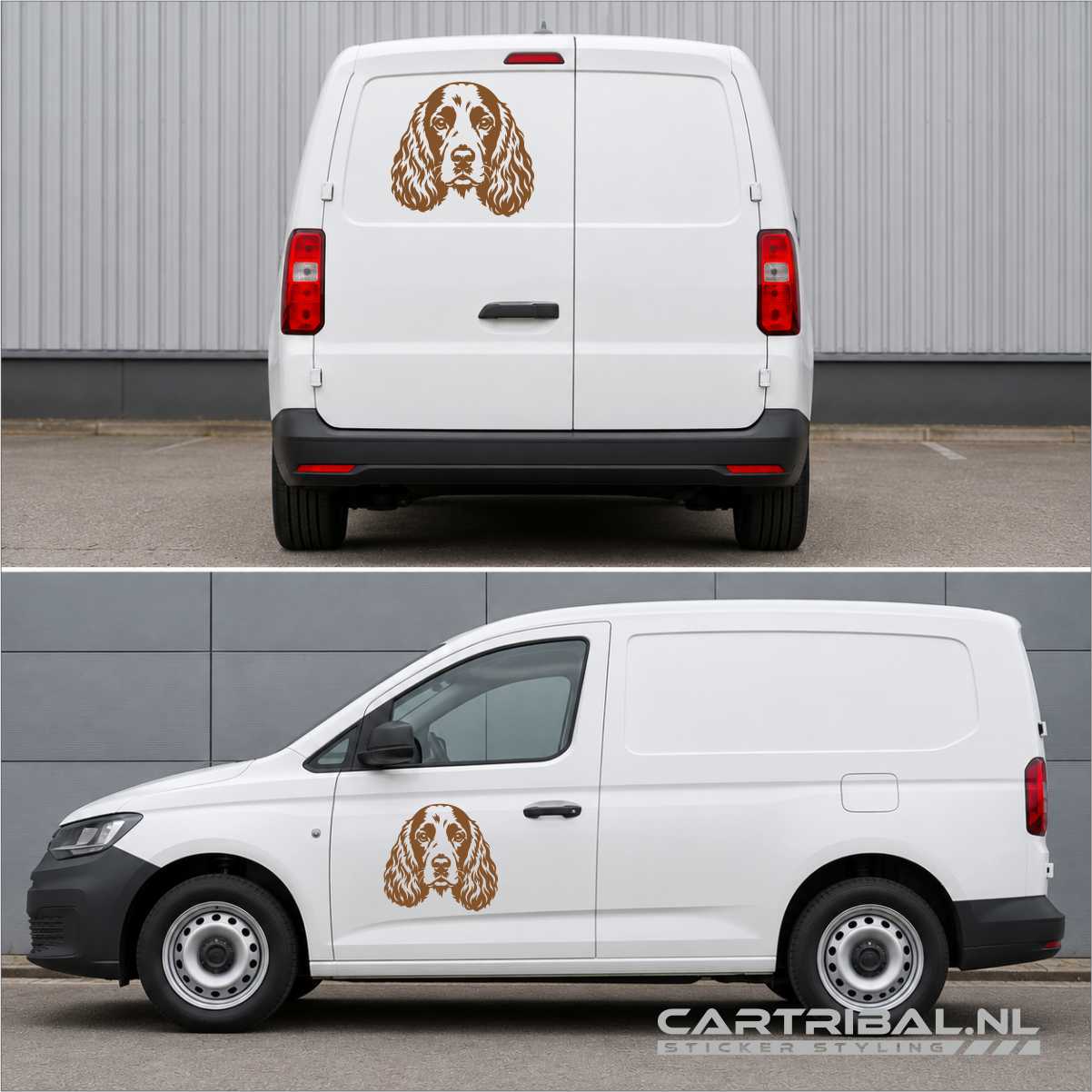 engelse cocker spaniel kop sticker model 1-1