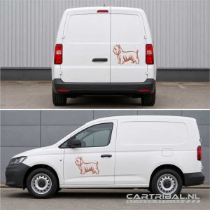yorkshire terrier hond sticker model 2-3