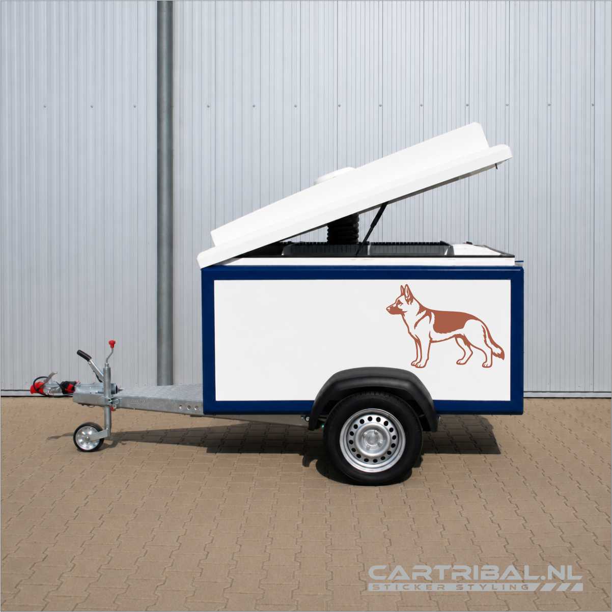 duitse herdershond sticker model 7-2