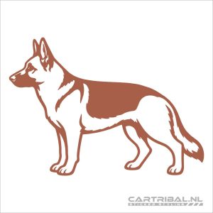 duitse herdershond sticker model 7